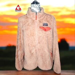 GERRY Peach Sherpa Style Jacket- Large
